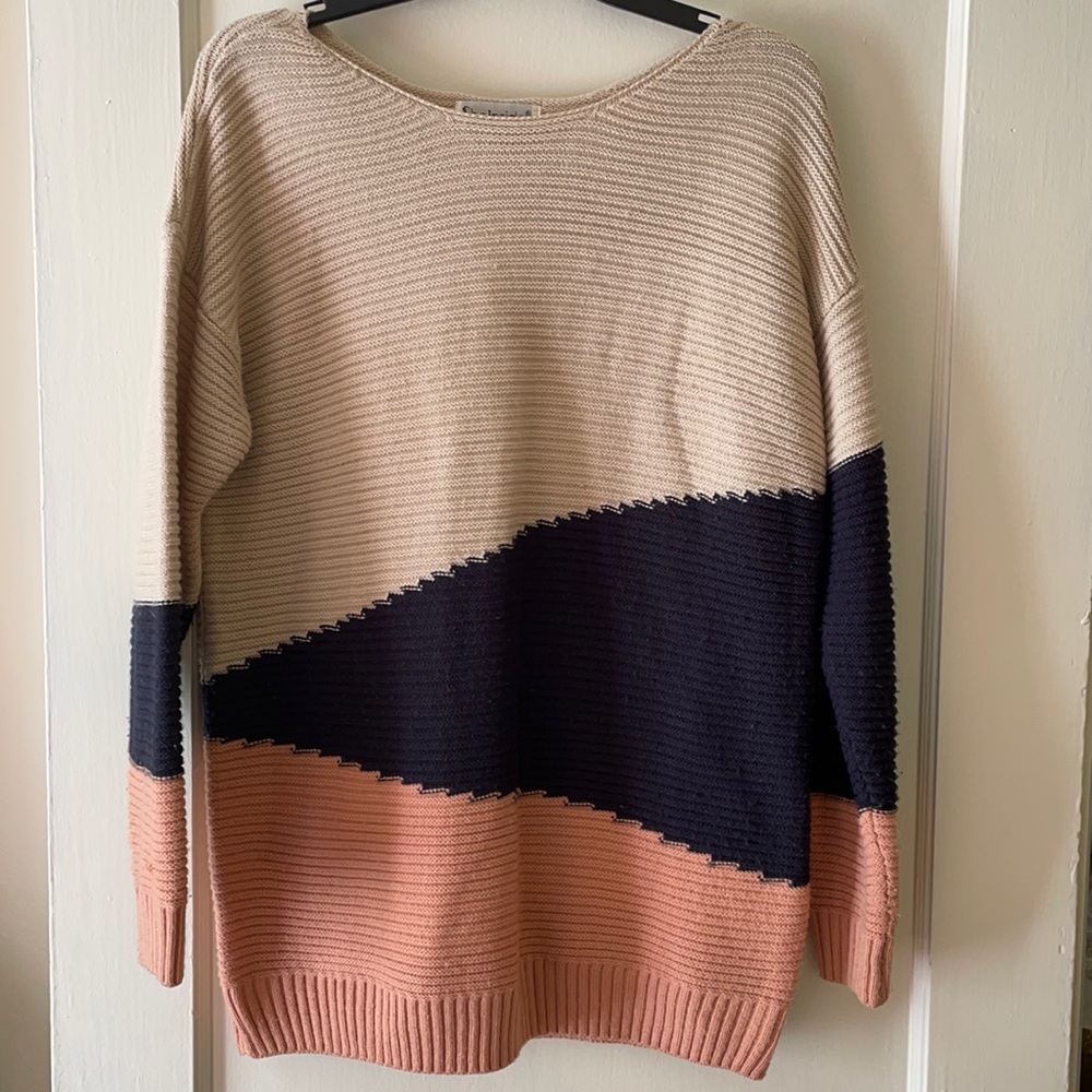 Color block sweater